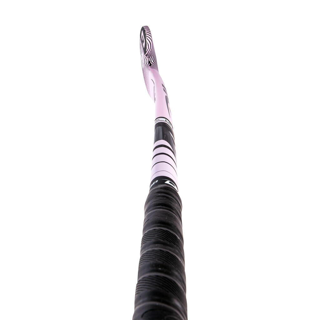 Intermediate 40% Carbon Mid Bow Field Hockey Stick FiberTecC40 - Light Pink